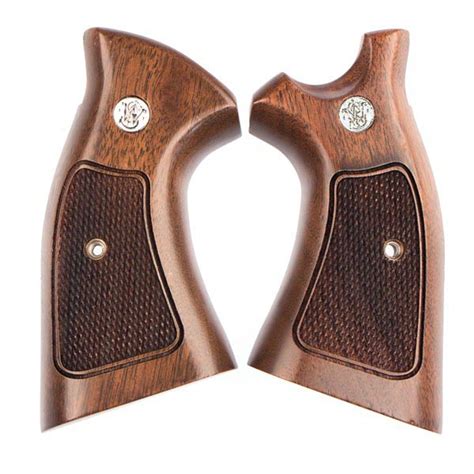 Smith & Wesson K-Frame & L-Frame Grips - Walnut - Silver Medallion ...