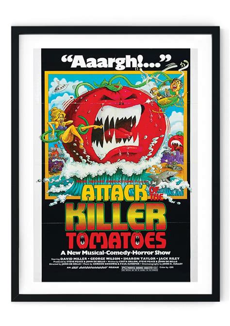 Attack Of Killer Tomatoes Retro Film Poster | Giclée Prints Wall Art & Prints from Vintiko