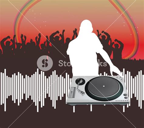 Dj Vector Royalty-Free Stock Image - Storyblocks