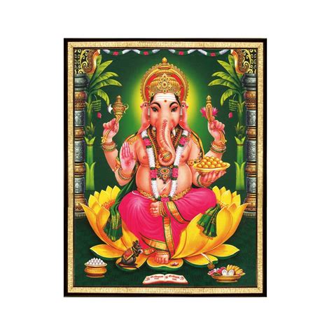 Vinayagar God Painting Photo Frame, Home Decor Wall Hanging, Religious Wall Decor - Etsy