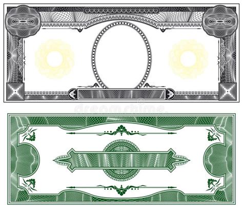 Blank banknote layout vector illustration | Money template, Currency ...