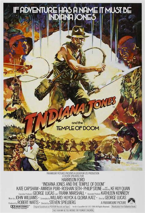 All Posters for Indiana Jones and the Temple of Doom at Movie Poster Shop