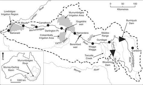 Murrumbidgee River Map