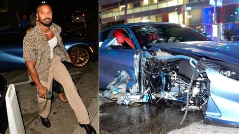 Watch: Michael B Jordan crashes his Ferrari into parked car in Los Angeles - India Today