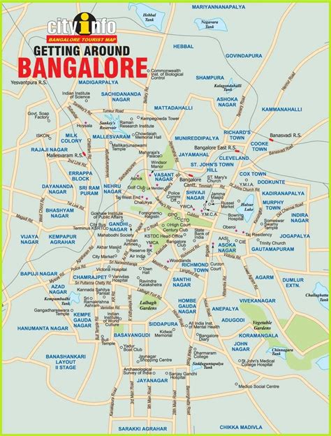 Bengaluru city map - Bangalore in map (Karnataka - India)