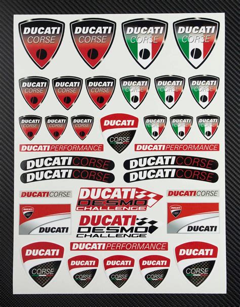 Ducati Corse motorcycle stickers fairing tank decals 1098 1198 | Etsy