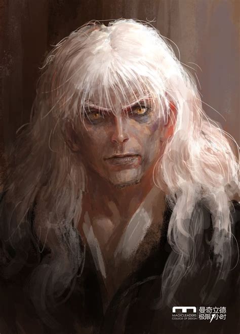 an image of a man with long white hair