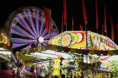 Free Images : night, ferris wheel, carnival, amusement park, carousel, neon, festival, lights ...