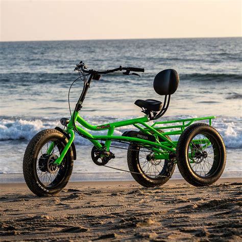 MOTAN M-360 Bafang 750W Electric Trike Beach Cruiser Tricycle Pedal Assist 3-Wheel Electric Semi ...