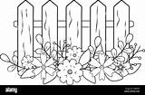 Wooden Fence Colouring Pages Sketch Coloring Page sketch template
