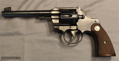 Colt Officers Model 22 LR Blue 6" Barrel Revolver