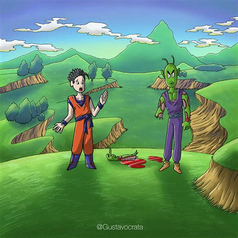 Piccolo training Gohan on Behance