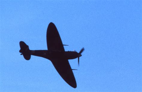 Spitfire silhouette | Spitfire in silhouette at the Shoreham… | Flickr