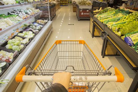 Scene Photography Of Supermarket Shopping Cart Background, Supermarket, Shopping Cart ...