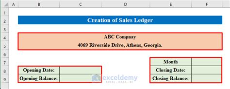 How to Create Sales and Purchase Ledger in Excel - ExcelDemy