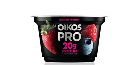 Mixed Berry Oikos PRO High Protein Yogurt Cultured Ultra Filtered Milk