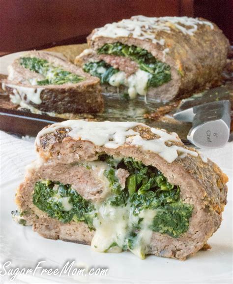 Low Carb Keto Cheese Stuffed Meatloaf