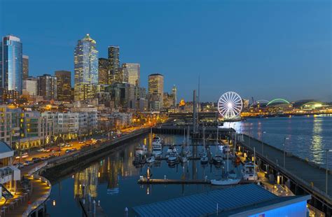 Seattle Waterfront. Seattle, WA USA.Waterfront is the most popular ...