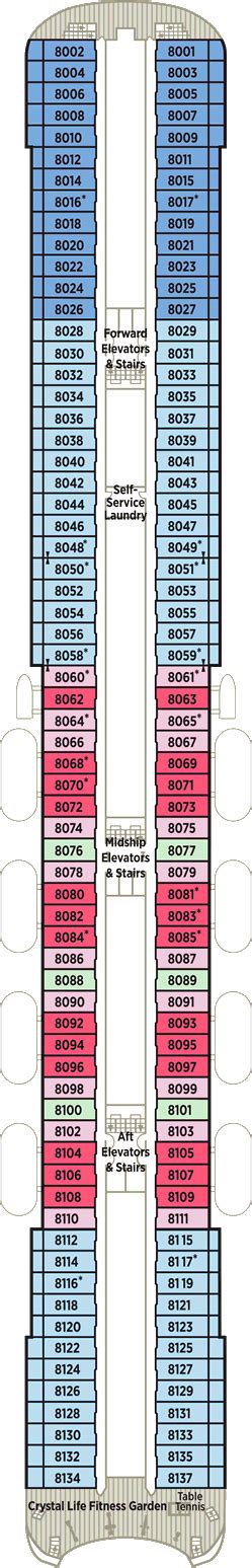 Crystal Symphony Deck Plans: Ship Layout, Staterooms & Map - Cruise Critic