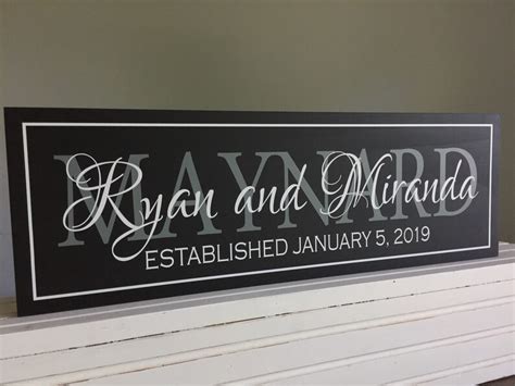 Wedding established sign-Wedding gift-personalized wedding | Etsy