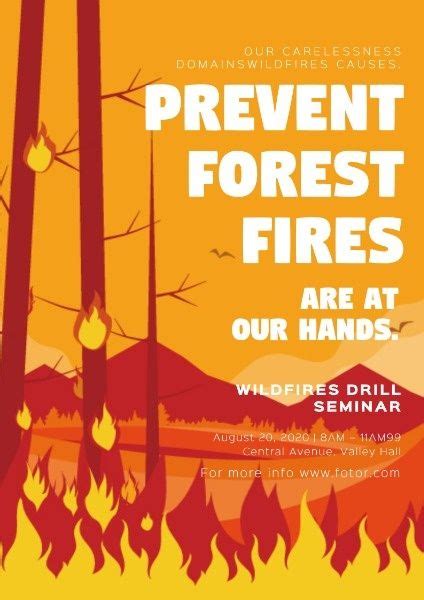 How to design a Prevent Forest Fires Poster,click here~ | Public welfare | Fire safety poster ...