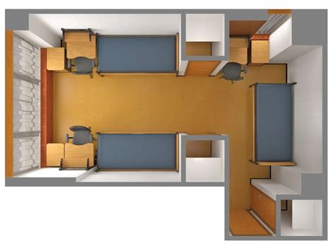 ISR Layouts, University Housing at the ... | Beds for small rooms, Dorm room setup, Dorm room ...