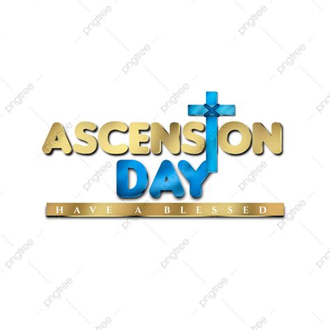 Ascension Day PNG Image, Ascension Day Transparent Label Element Asset, Religion, Bible ...