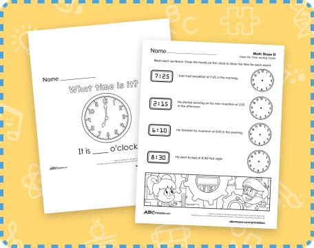 FREE Telling Time Games & Worksheets - Worksheets Library