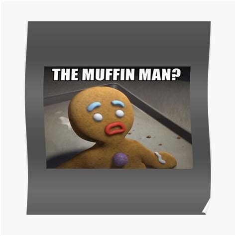 "Muffin man - Shrek" Poster for Sale by bubble0bum | Redbubble