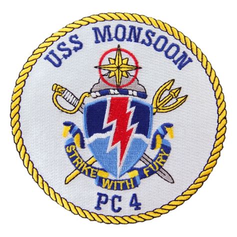 USS Monsoon PC-4 Ship Patch | Flying Tigers Surplus