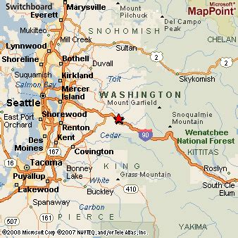 Where is North Bend, Washington? see area map & more