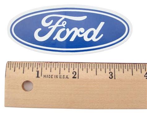 Ford Oval Decal (Clear Background) - 3.5"X1.5" - LMR