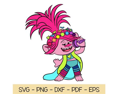 Trolls SVG Bundle World Tour, Queen Barb SVG, Dxf, Eps, Png Files ...