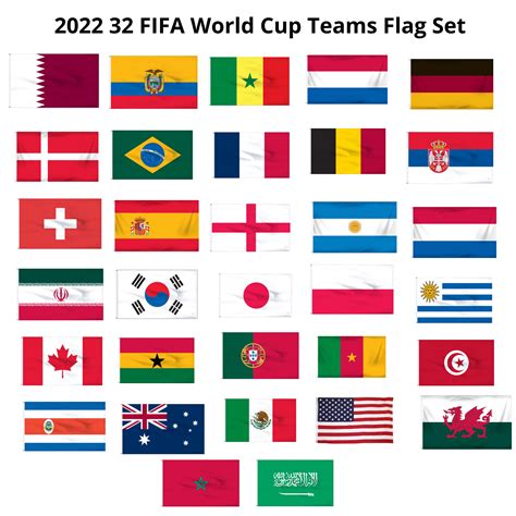 2022 World Cup Flags, National Flags, 90*150cm, Packs, Poland ...