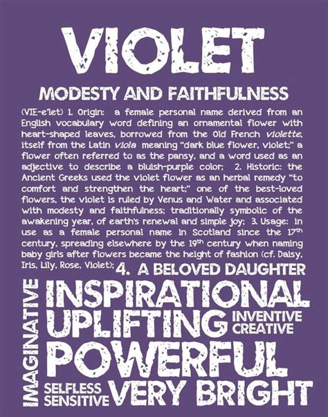 VIOLET Personalized Name Print / Typography Print / by OhBabyNames