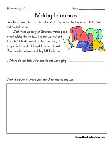 Inferences Worksheets - Have Fun Teaching