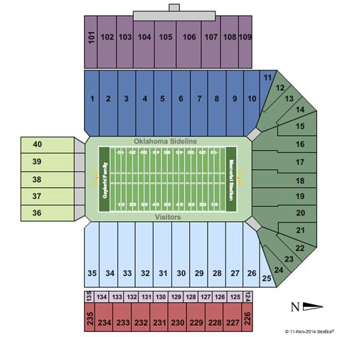 Oklahoma Sooners Football Stadium Seating Chart | Elcho Table