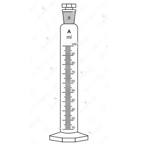 LabSmith Borosilicate Glass Measuring Cylinders, With Interchangeable Stopper, Chemical ...