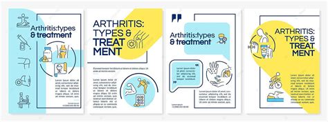 Arthritis Types And Medication Brochure Template Document Blue Report Vector, Document, Blue ...