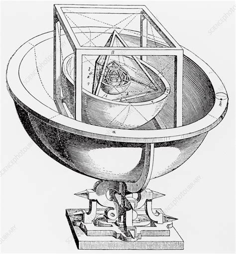 Illustration; Kepler's Mysterium cosmographicium - Stock Image - V700 ...