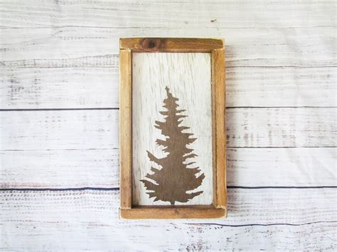 Evergreen Tree Painting Woodland Nursery Forest Decor - Etsy