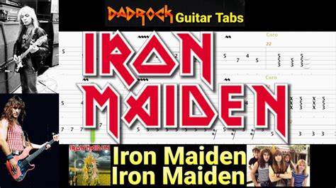 Iron Maiden - Iron Maiden - Guitar + Bass TABS Lesson - YouTube