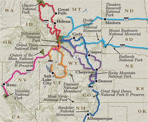 Road trip | Yellowstone | Road trip map, Road trip fun, National park ...