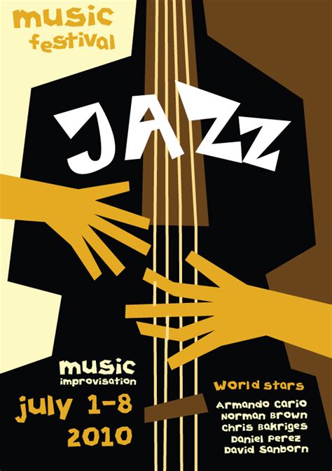 Music posters devoted to jazz on Behance