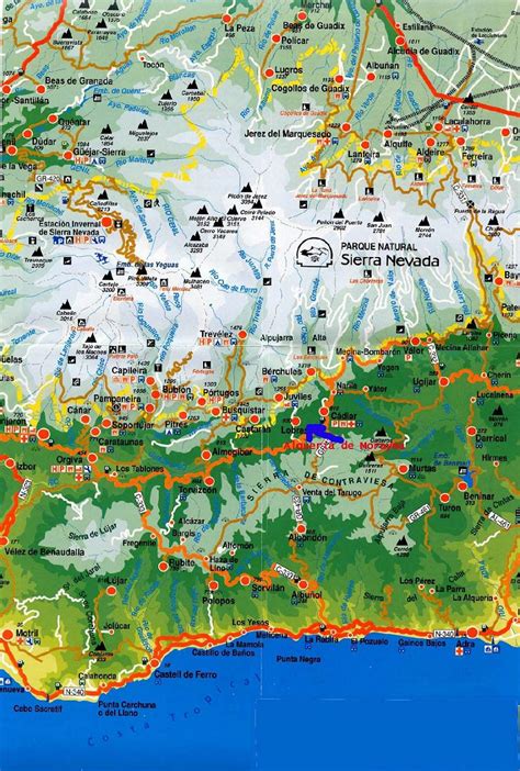 Maps of Sierra Nevada ski resort in Spain | SNO