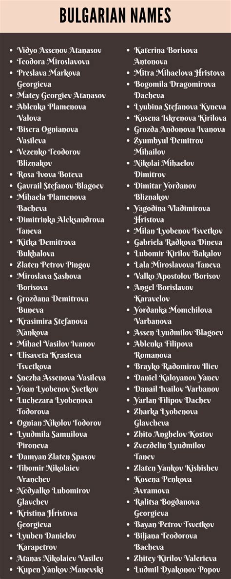 400 Best Bulgarian Names That You Can Use