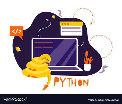 Python code language sign programming coding Vector Image