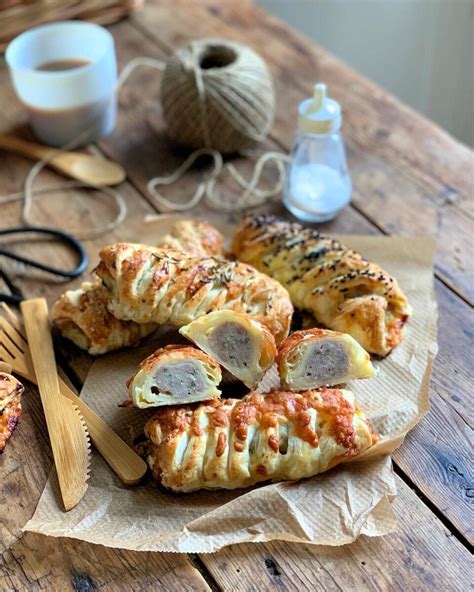 Easy Cheesy Puff Pastry Sausage Rolls - Lavender and Lovage