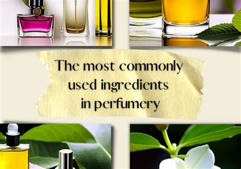 The most commonly used ingredients in perfumery - Damascent