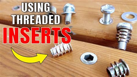 Threaded Inserts For Wood – Installation & 2 Uses examples for Detachable Wooden Parts | Insert ...